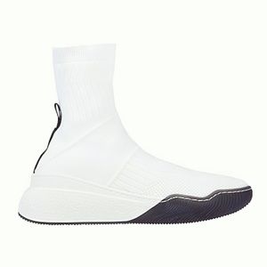 NWOT Stella McCartney SSENSE Exclusive White Loop Sock Pull On Knit Sneakers